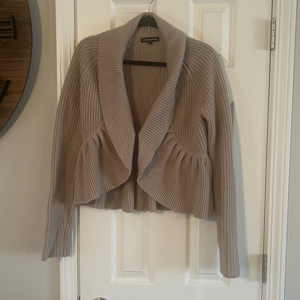 Tan cardigan